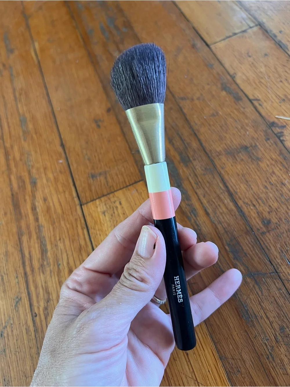 Hermes Pink, White & Black Face Brush